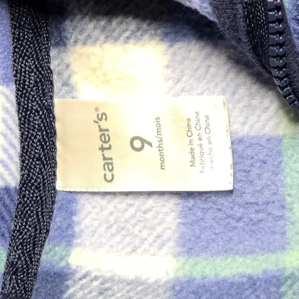 Carter’s 9M Matching Baby Boy Fleece Vest & Sweatpants Set Cozy 2-Piece Outfit
